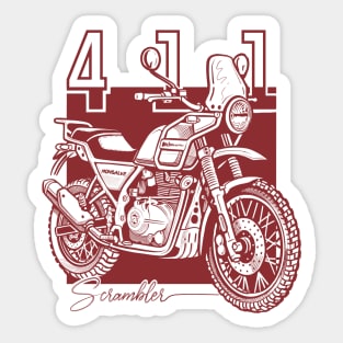 royal enfield himalayan, motorcycle art Sticker